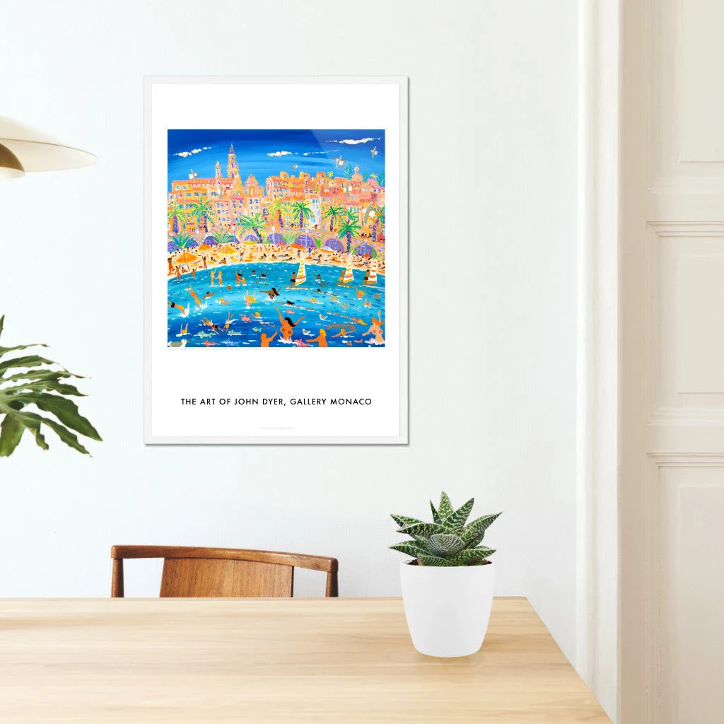 John Dyer French Wall Art Poster Print. Swimming, Sailing and Snorkelling, Menton, France - Image 6