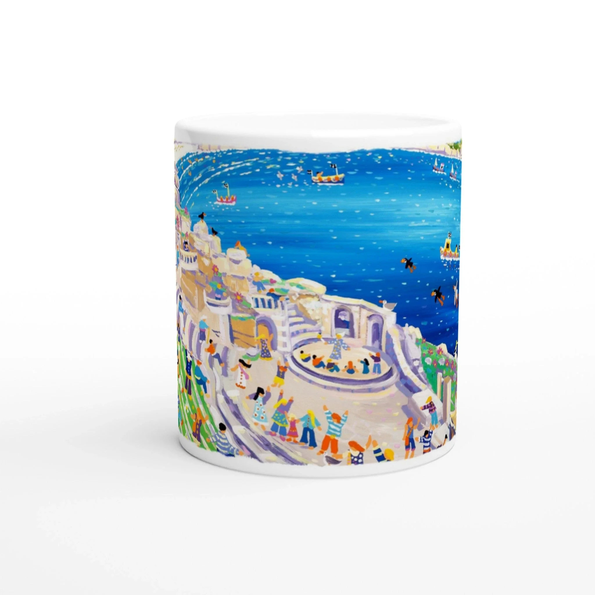 John Dyer Ceramic Cornish Art Mug. Minack Theatre Cornwall - Image 3