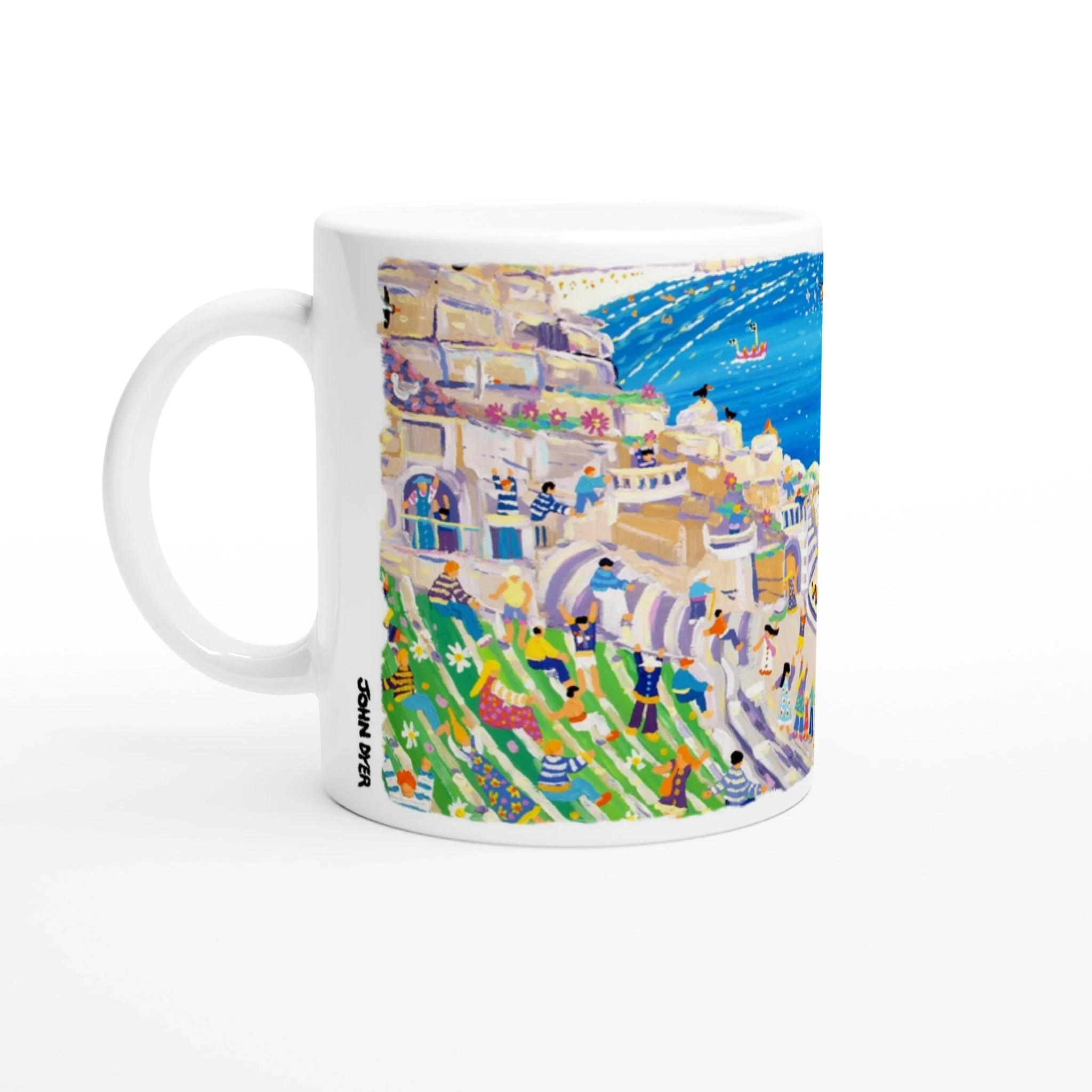 Cornish Destinations Ceramic Art Mug Bundle Set by John Dyer - Tresco | Newquay | Minack | St Ives - Image 2