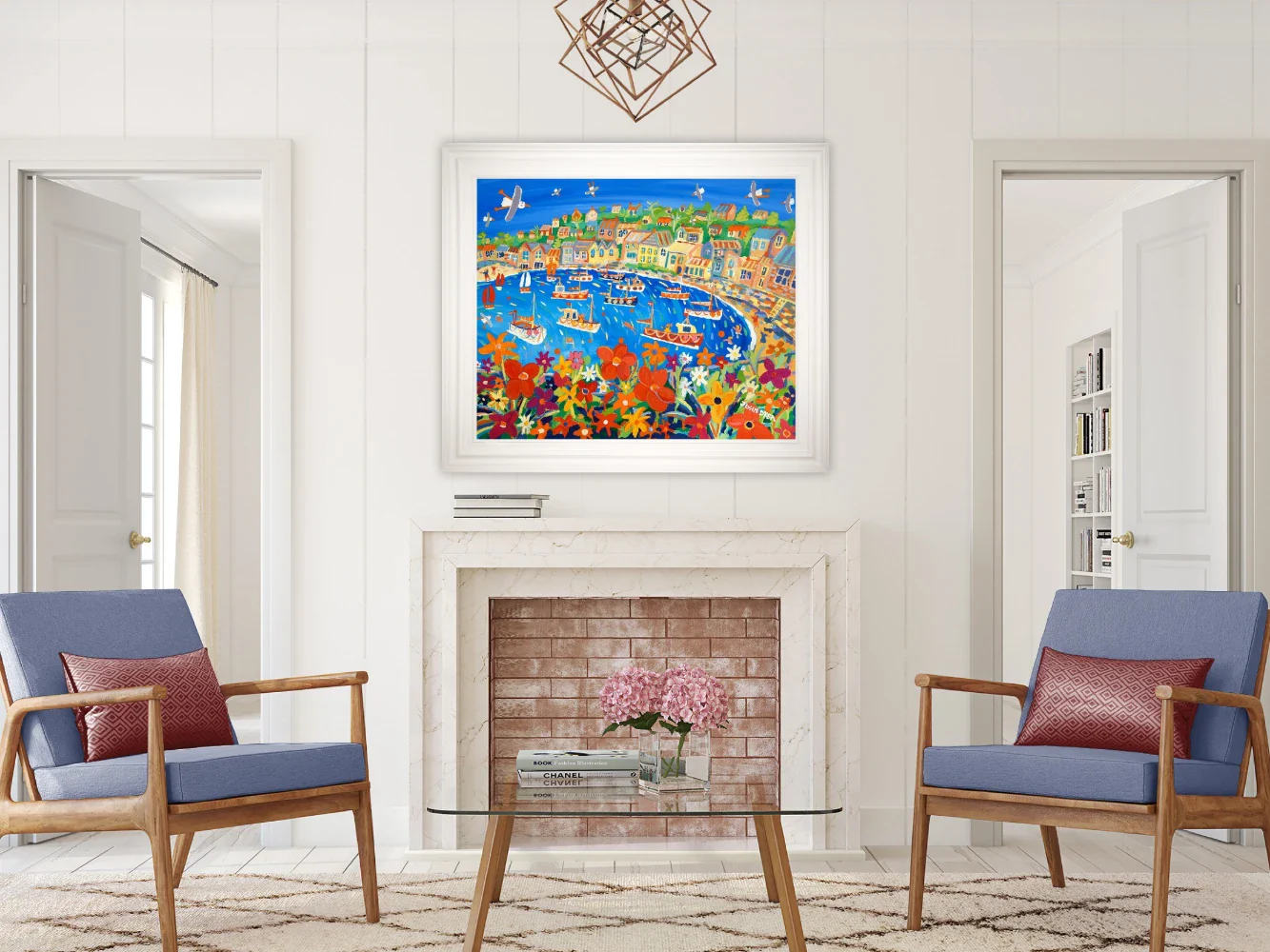John Dyer Painting. Bright Summer Flowers, Mousehole - Image 4