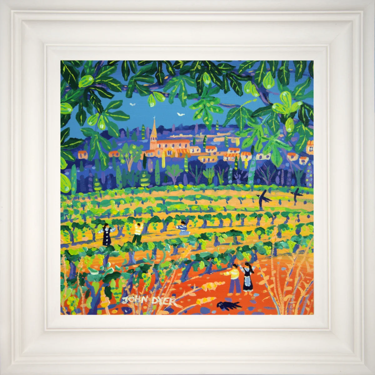 John Dyer Painting. Figs and Grapes under the Hot Sun, Saint-Saturnin-lès-Apt, Provence - Image 2