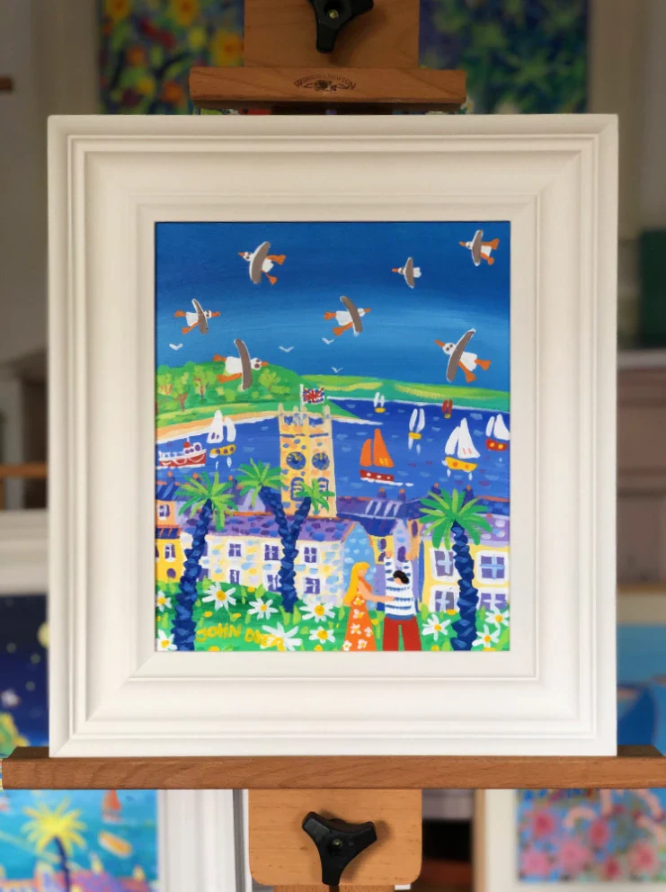 John Dyer Painting. Happy Days and Summer Sunshine, Falmouth - Image 2