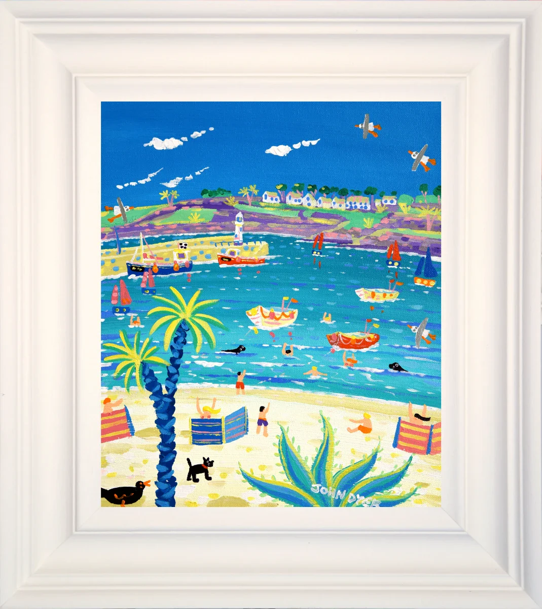John Dyer Painting. Incoming Tide, St Ives - Image 2