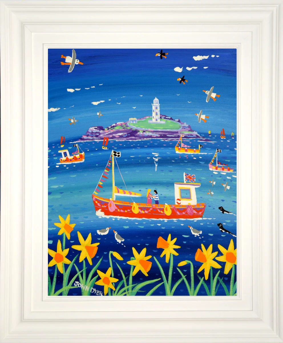John Dyer Painting. Sea of Love, Godrevy - Image 2