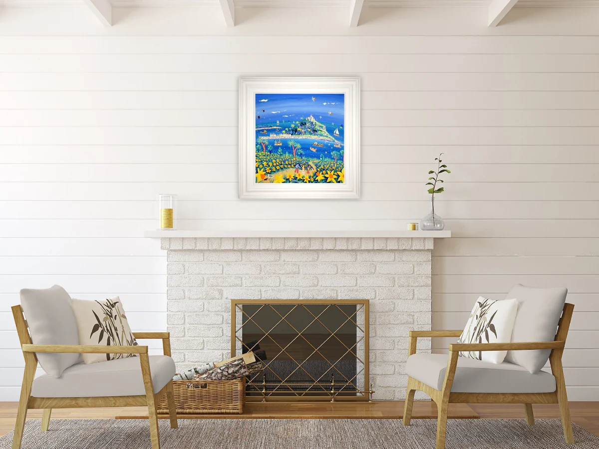 John Dyer Painting. Spring Daffodils, Mount’s Bay. - Image 4