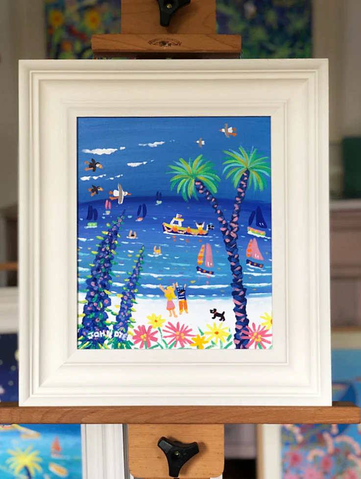 John Dyer Painting. Summer Blue, Tresco - Image 2