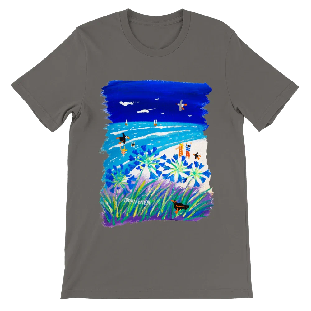 John Dyer Unisex Seaside Art Cornwall T-Shirt. 'Tresco Island'. Cornwall Art Gallery - Image 7