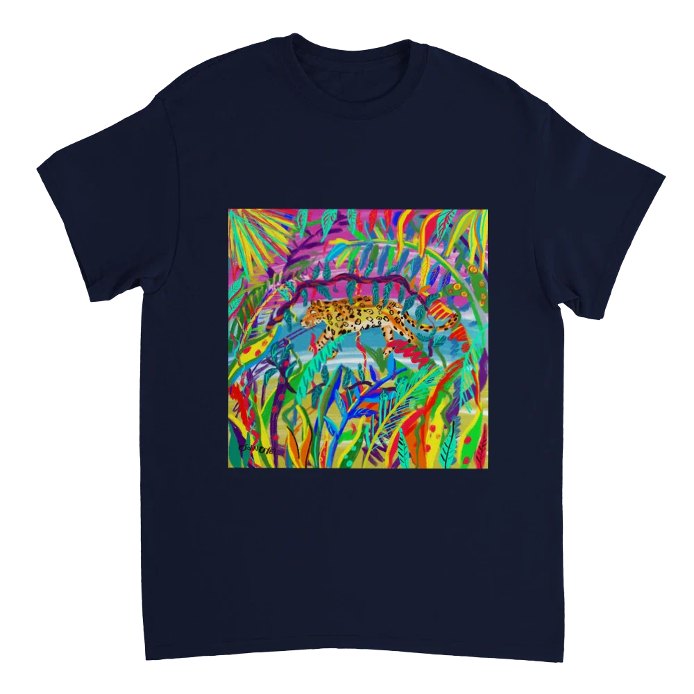 John Dyer Unisex Jungle Art T-Shirt. 'Amazon Rainforest Jaguar' - Image 7