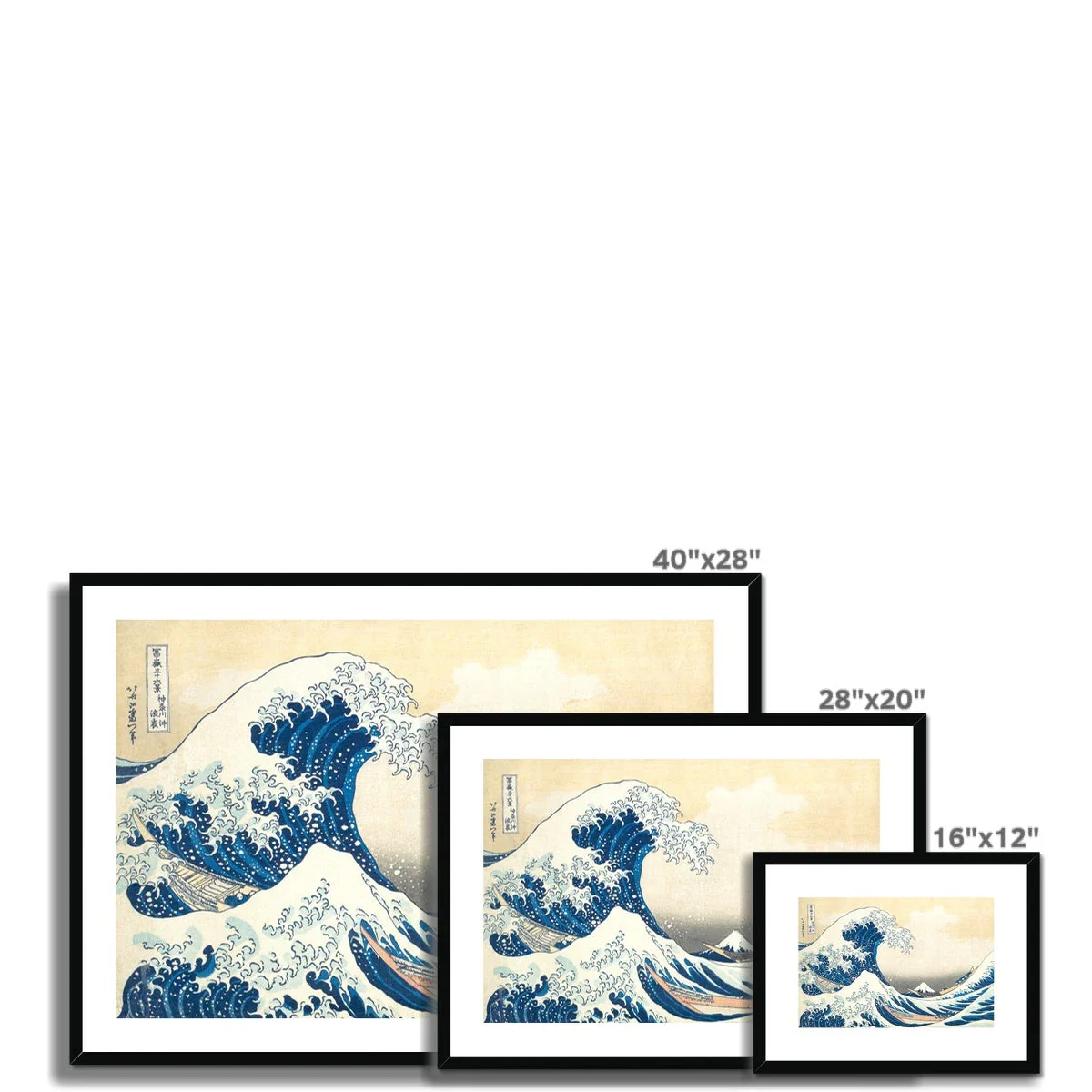 'The Great Wave off Kanagawa' by Katsushika Hokusai. Framed Open Edition Fine Art Print. Historic Art - Image 10