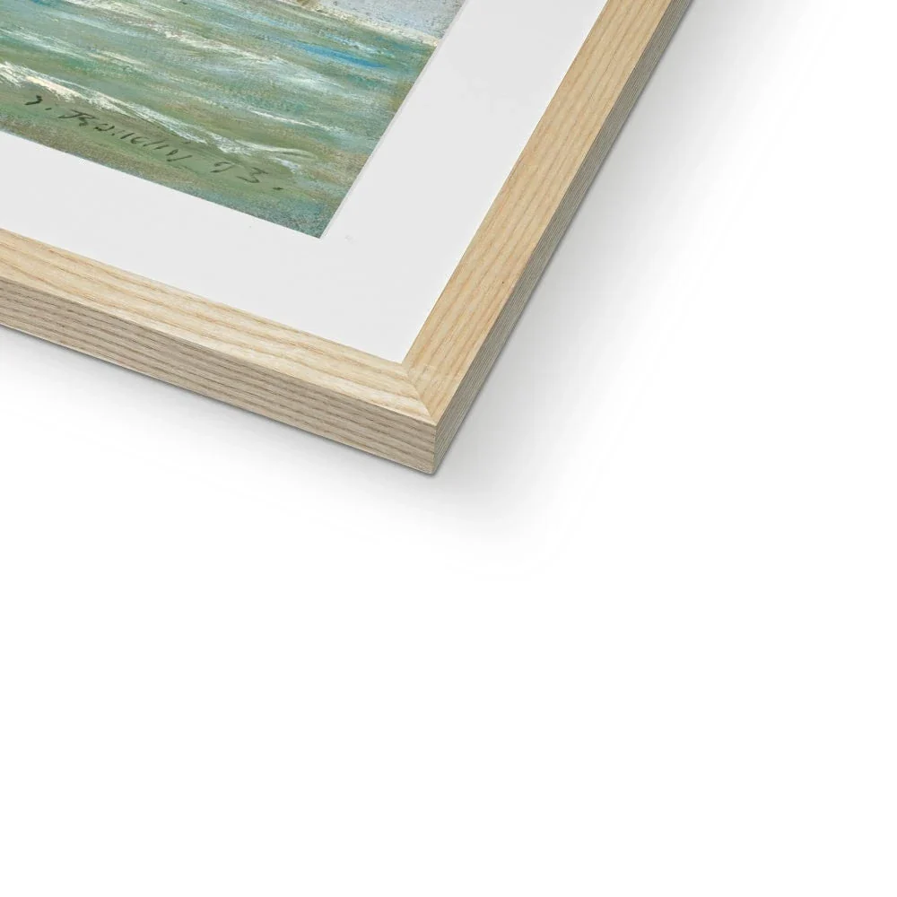 'La Sortie des Barques à Trouville' by Eugène Boudin. Framed Open Edition Fine Art Print. Historic Art - Image 9