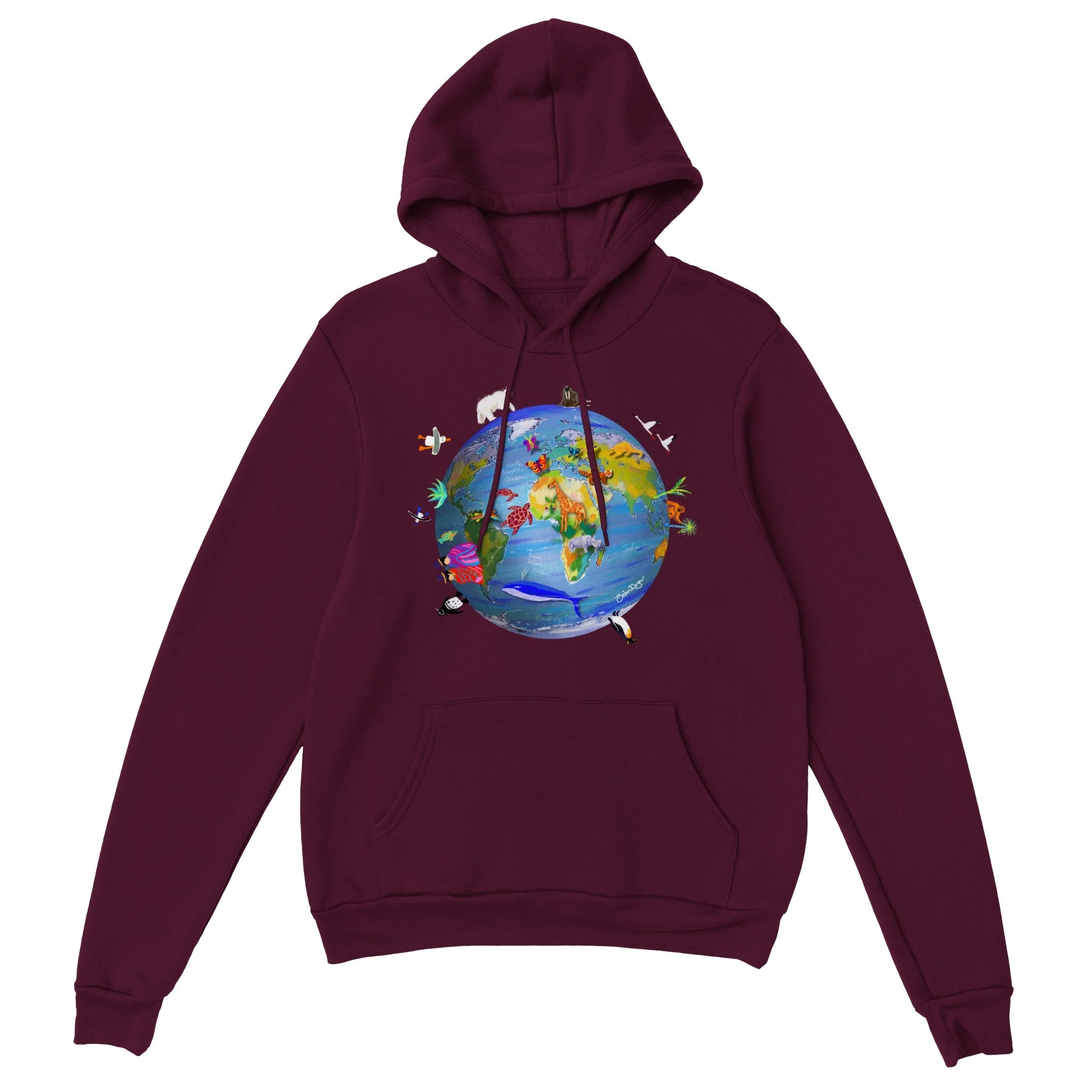 John Dyer designed 'Last Chance To Paint' Wildlife & Climate Change Earth Design Classic Unisex Pullover Hoodie - Image 11