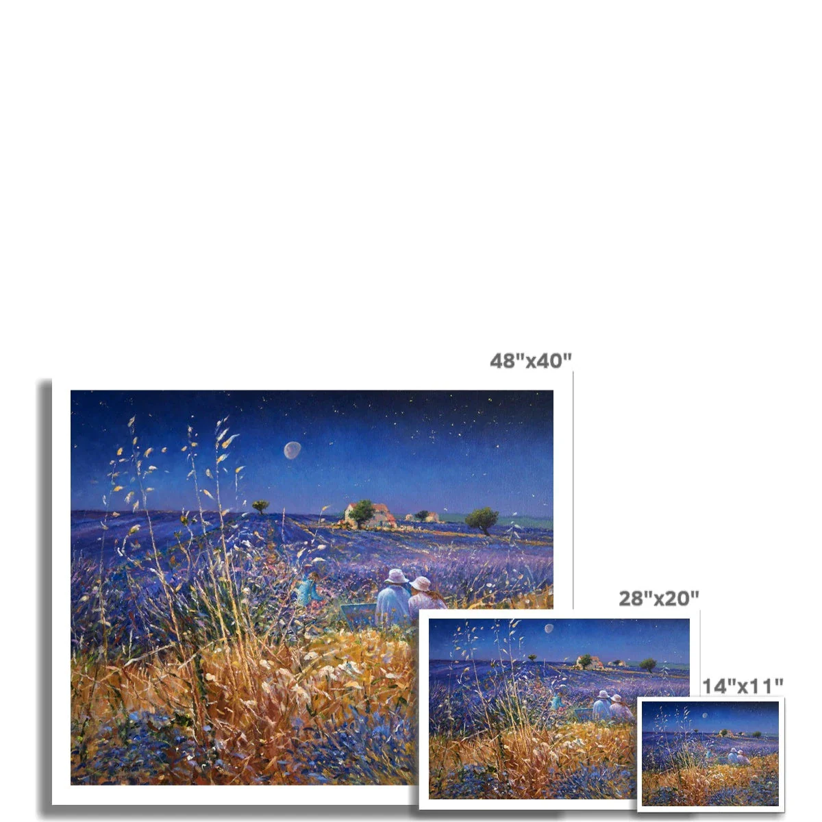 'Lavender Fields under the Stars, Provence' by Ted Dyer. Open Edition French Fine Art Print. - Image 3