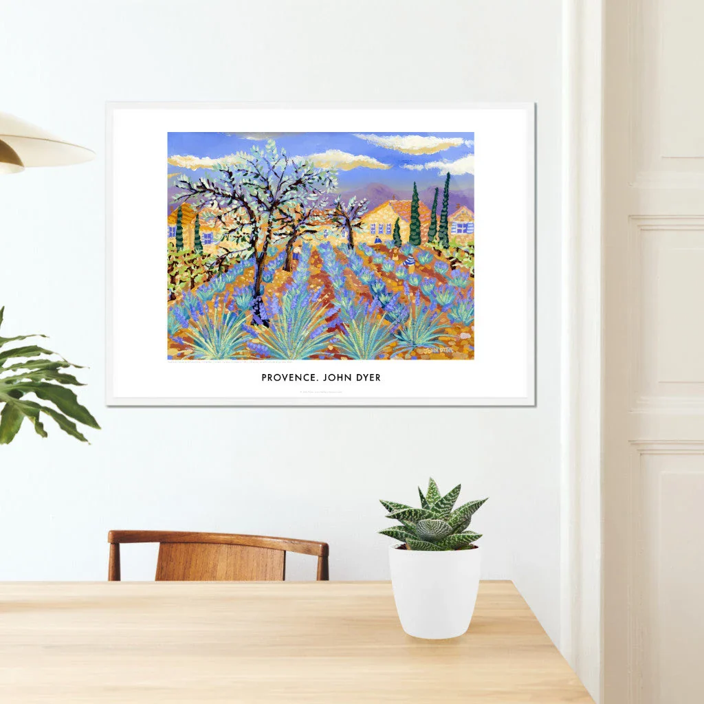 French Wall Art Poster Print featuring Lavender in Provence, France by artist John Dyer. French Art Gallery - Image 7
