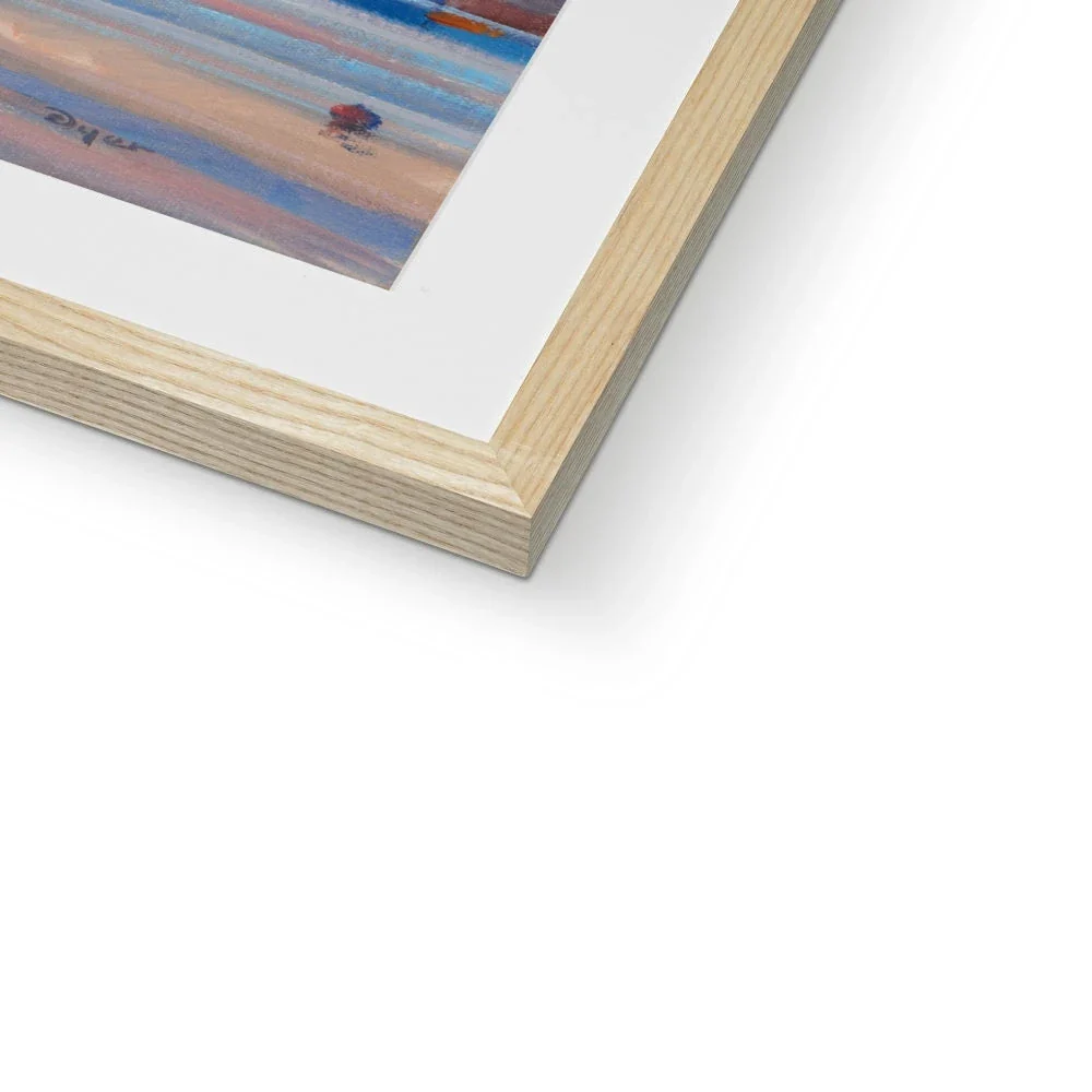 'Lights over the Moorings, Penryn River' by Ted Dyer. Framed Open Edition Coastal Cornish Fine Art Print. - Image 9