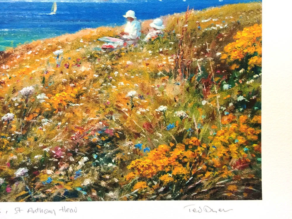Limited Edition print. Afternoon on the Cliffs, St Anthony Head. By Ted Dyer - Image 5