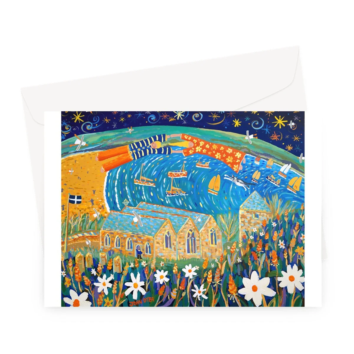 Love Story, Gunwalloe, Church Cove, Cornwall - John Dyer Greeting Card - Image 3