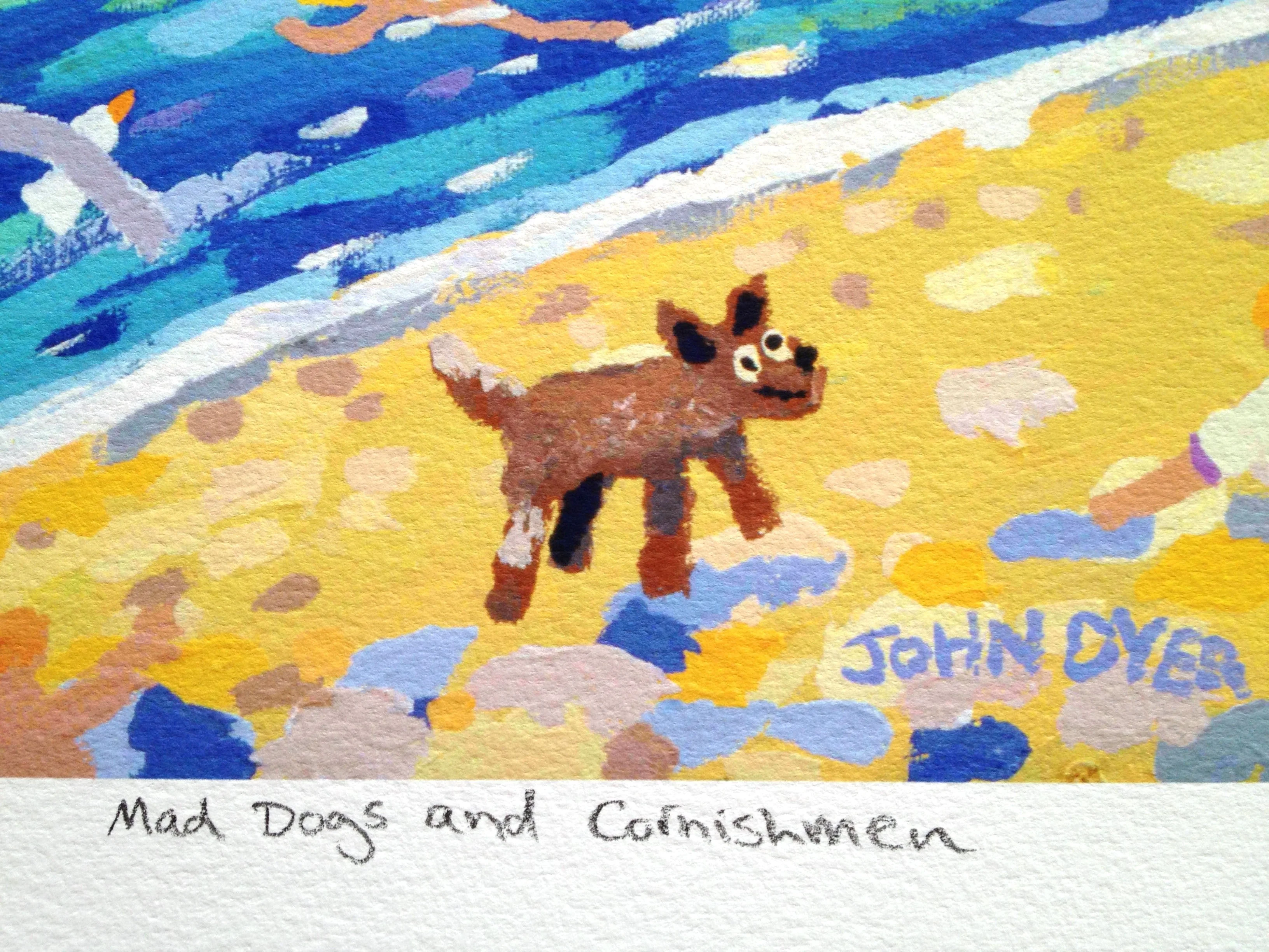 Signed Limited Edition Print by Cornish Artist John Dyer. 'Mad Dogs and Cornishmen, Falmouth, Flushing'. Cornwall Art Gallery Print - Image 5