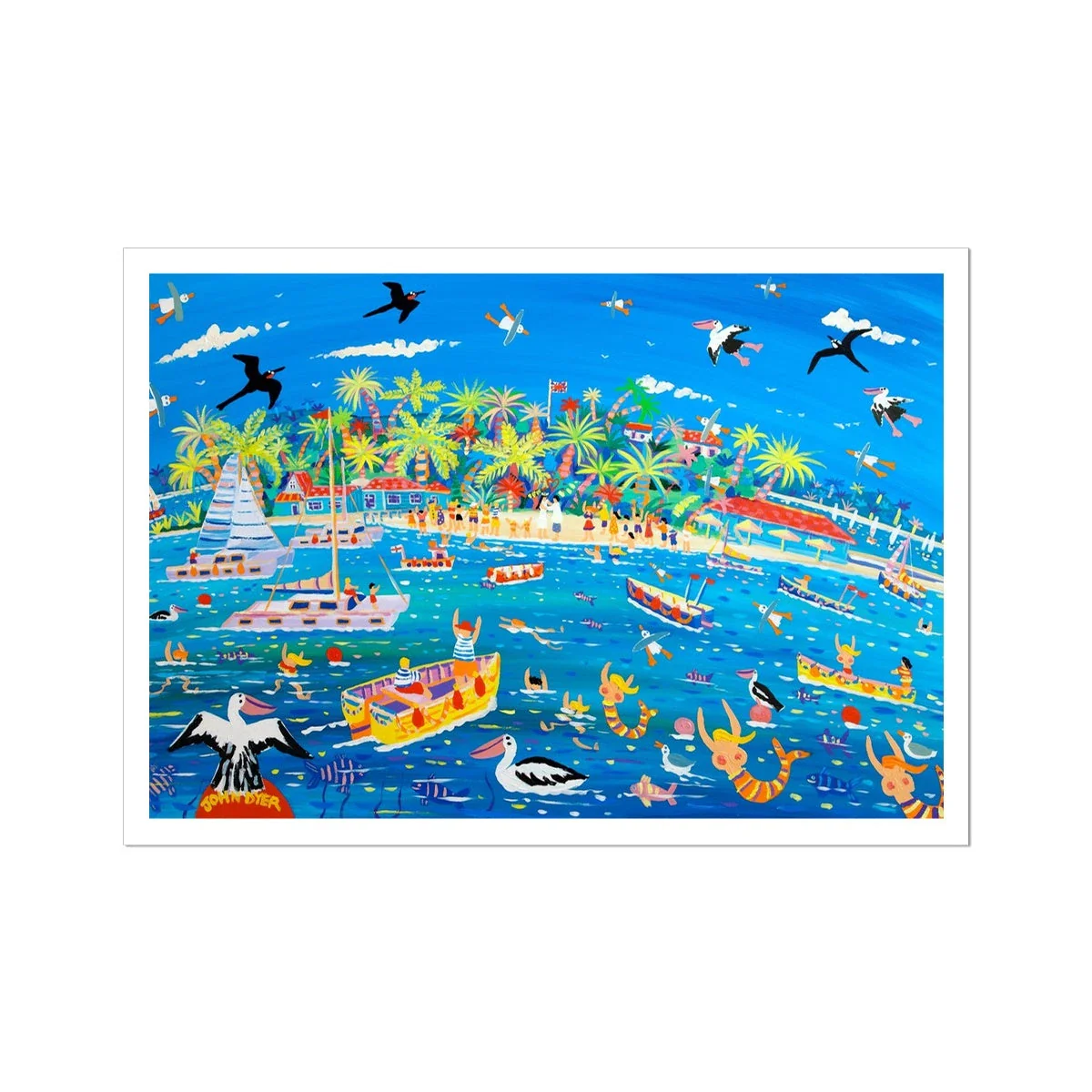 John Dyer Fine Art Print. Open Edition Art Print. 'Magical Day at Marina Cay'. British Virgin Islands Caribbean Art Gallery