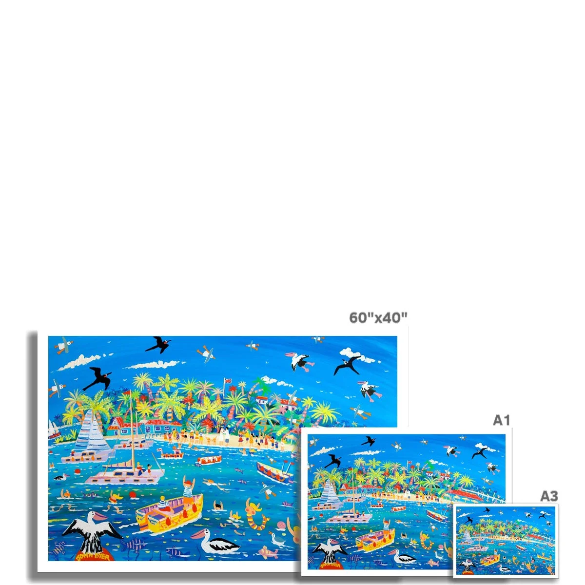 John Dyer Fine Art Print. Open Edition Art Print. 'Magical Day at Marina Cay'. British Virgin Islands Caribbean Art Gallery - Image 2
