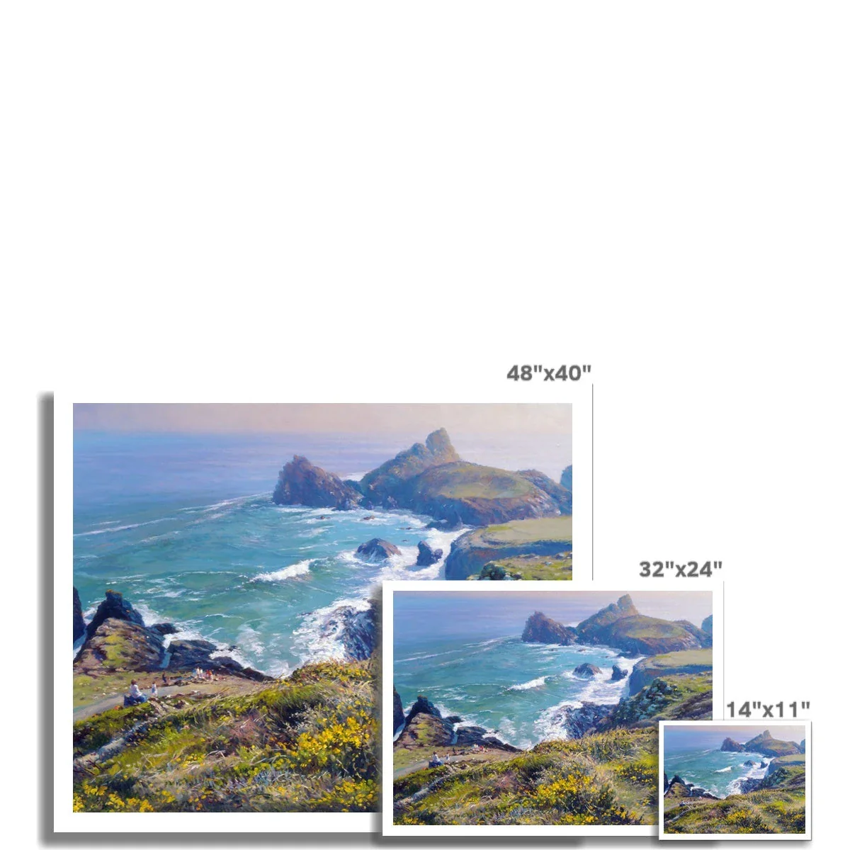 May Sunshine, Kynance Cove - Ted Dyer Hahnemühle German Etching Print - Image 3