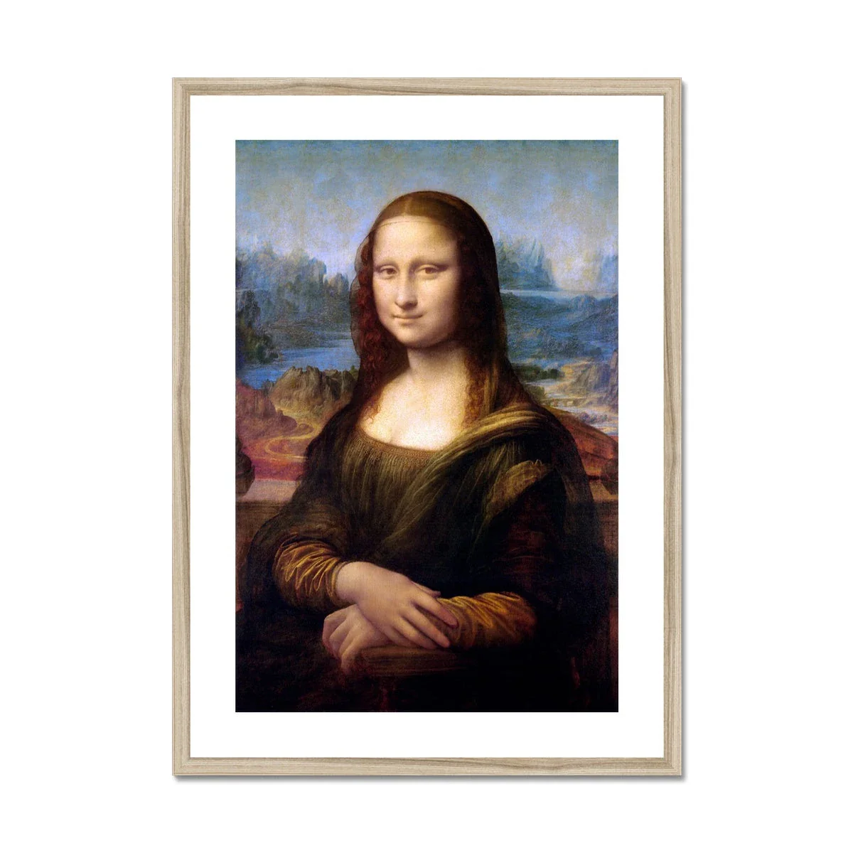 Leonardo da Vinci Framed Open Edition Art Print. 'Mona Lisa'. Art Gallery Historic Art - Image 3