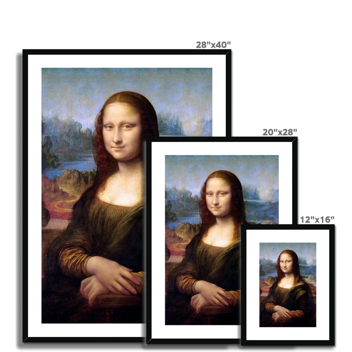 Leonardo da Vinci Framed Open Edition Art Print. 'Mona Lisa'. Art Gallery Historic Art - Image 5