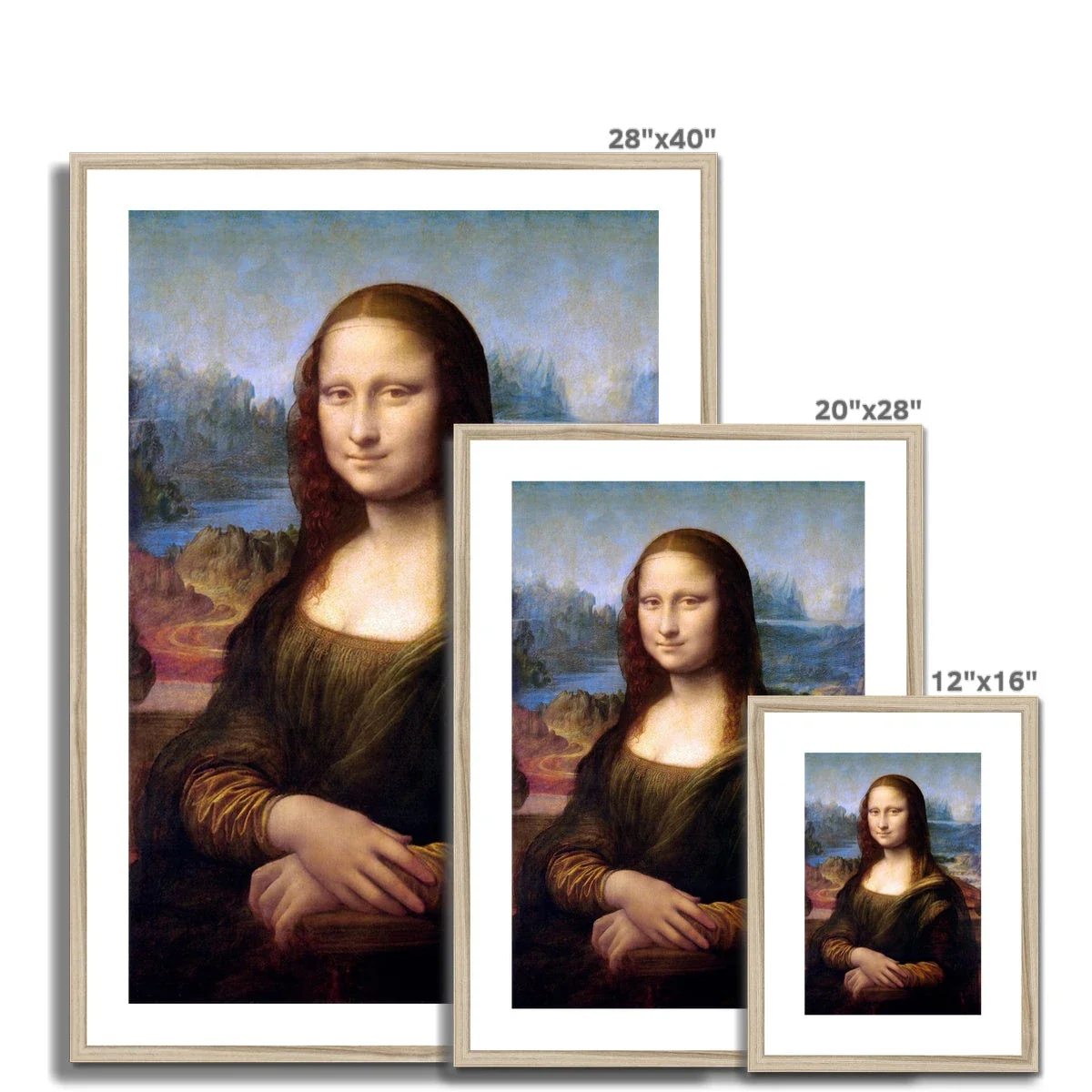Leonardo da Vinci Framed Open Edition Art Print. 'Mona Lisa'. Art Gallery Historic Art - Image 6