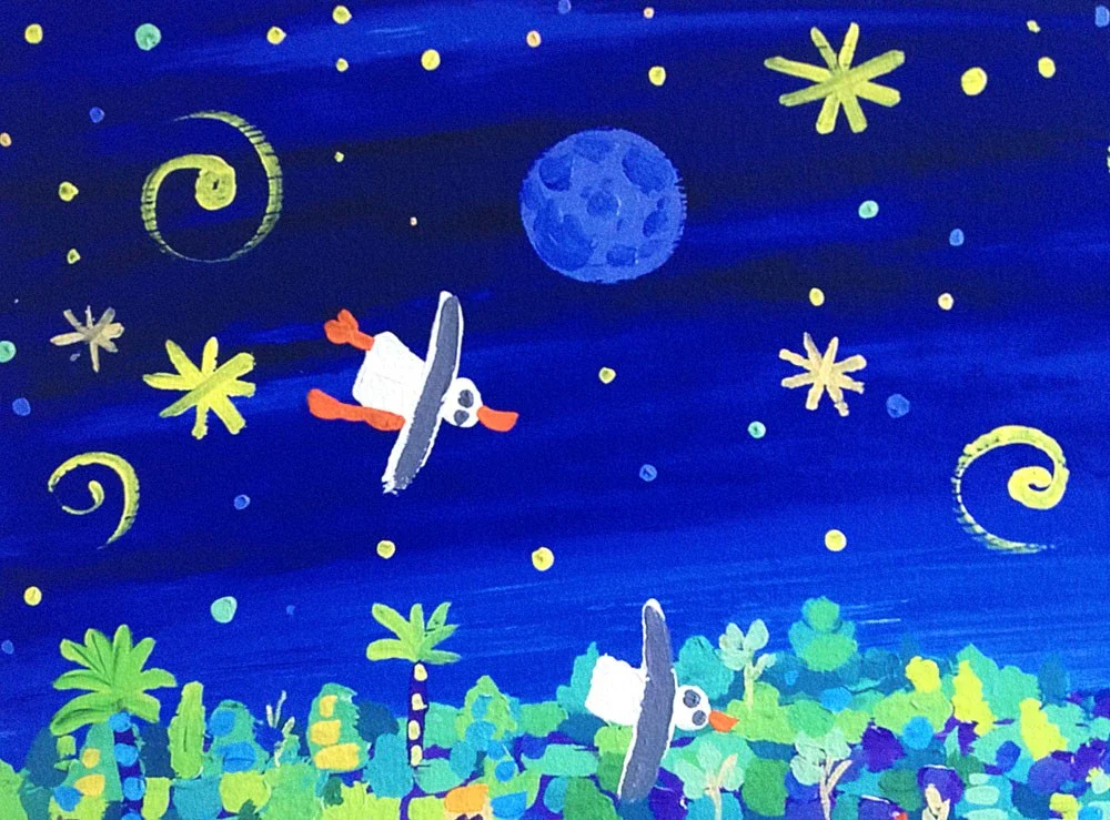 Signed Limited Edition Print by Cornish Artist John Dyer. 'Moon Dance, Helford Passage'. Cornwall Art Gallery Print - Image 7