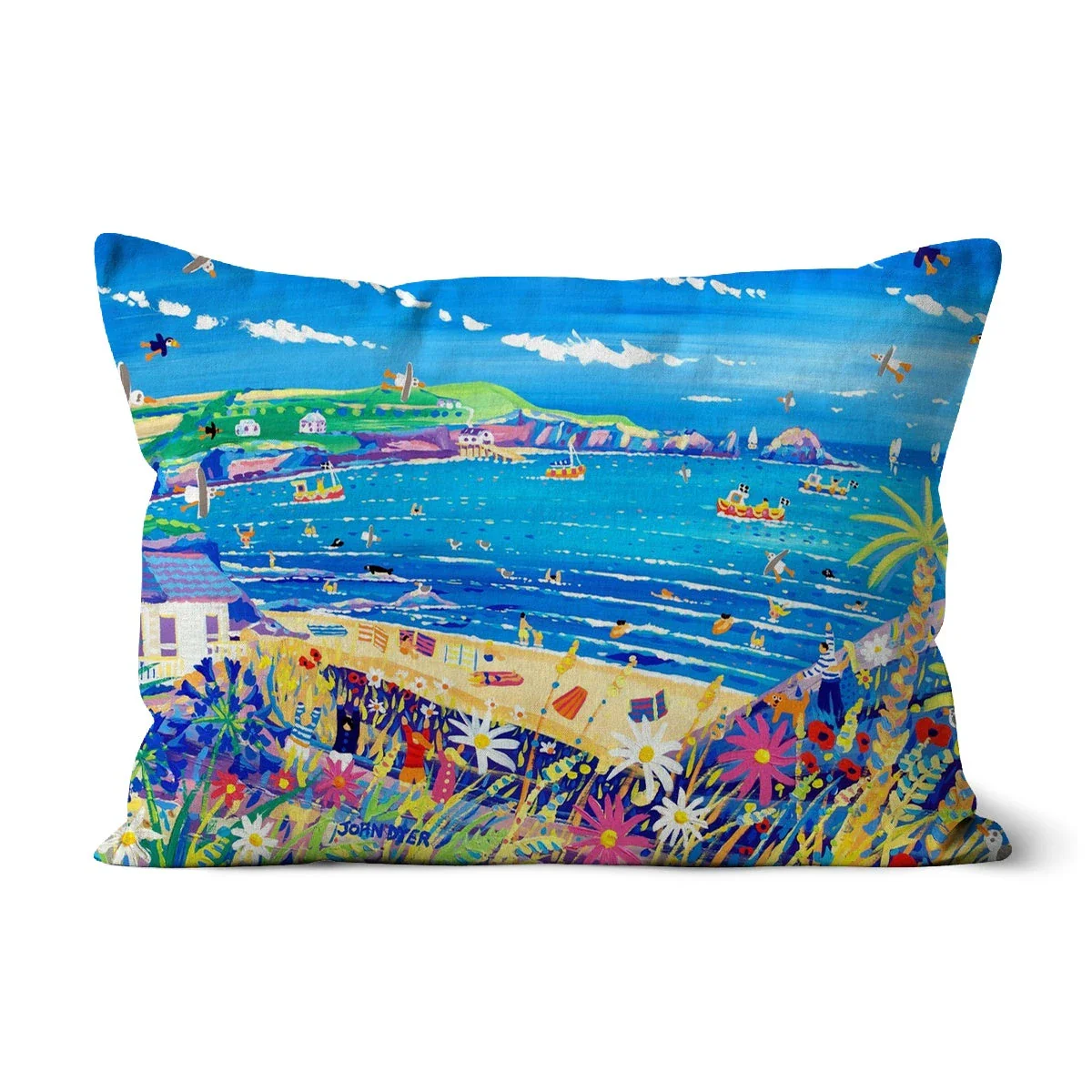 Mother Ivey's Bay Cornwall Art Cushion by John Dyer - Image 10
