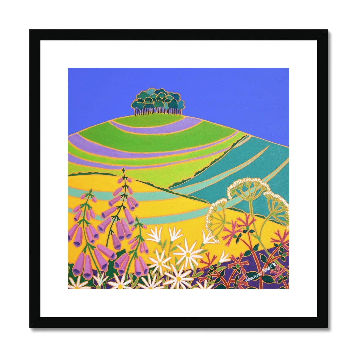 Joanne Short Framed Open Edition Fine Art Print. 'Heading Home to Cornwall' Nearly There Trees. Nearly Home Trees. Coming Home Trees, Cookworthy Knapp - Image 2