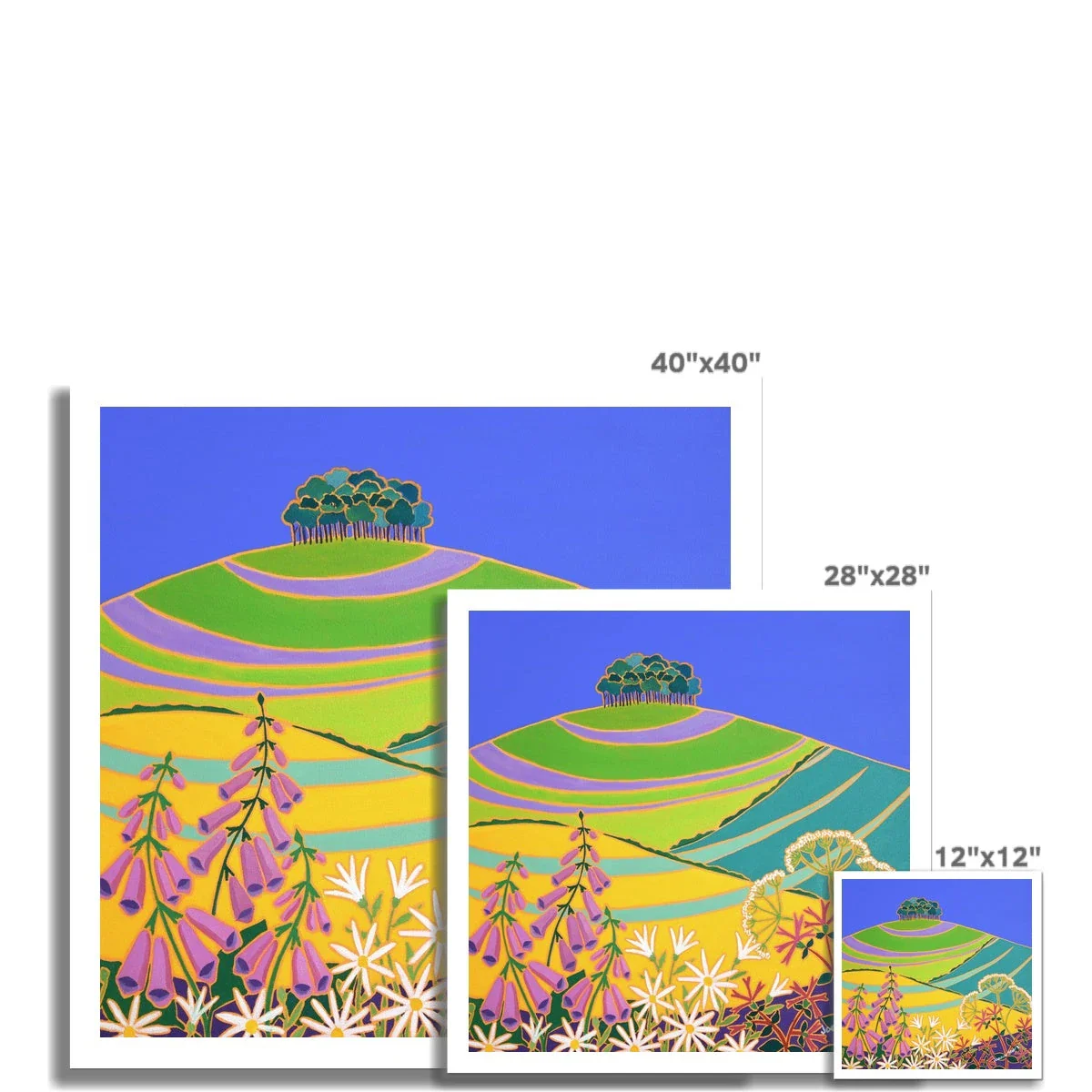 Joanne Short Fine Art Open Edition Art Print 'Heading Home to Cornwall' Nearly There Trees. Nearly Home Trees. Coming Home Trees, Cookworthy Knapp - Image 3