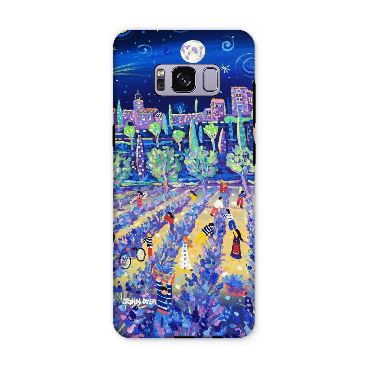 Tough Art Phone Case. Lavender Pickers, Provence, France. Artist John Dyer. Cornwall Art Gallery. - Image 10