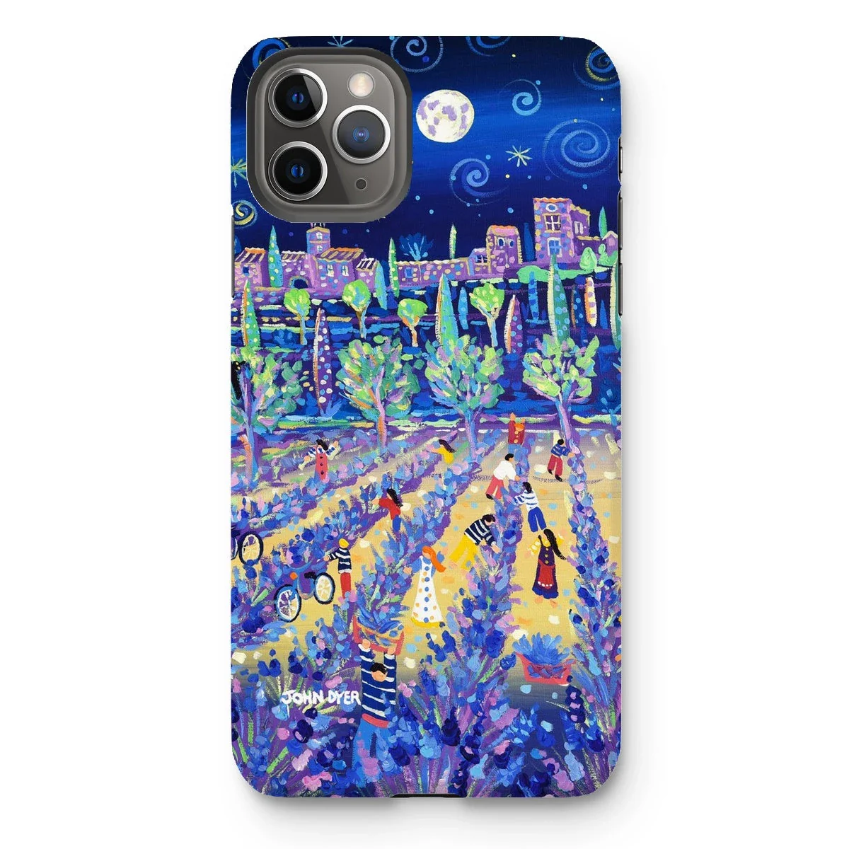 Tough Art Phone Case. Lavender Pickers, Provence, France. Artist John Dyer. Cornwall Art Gallery. - Image 13