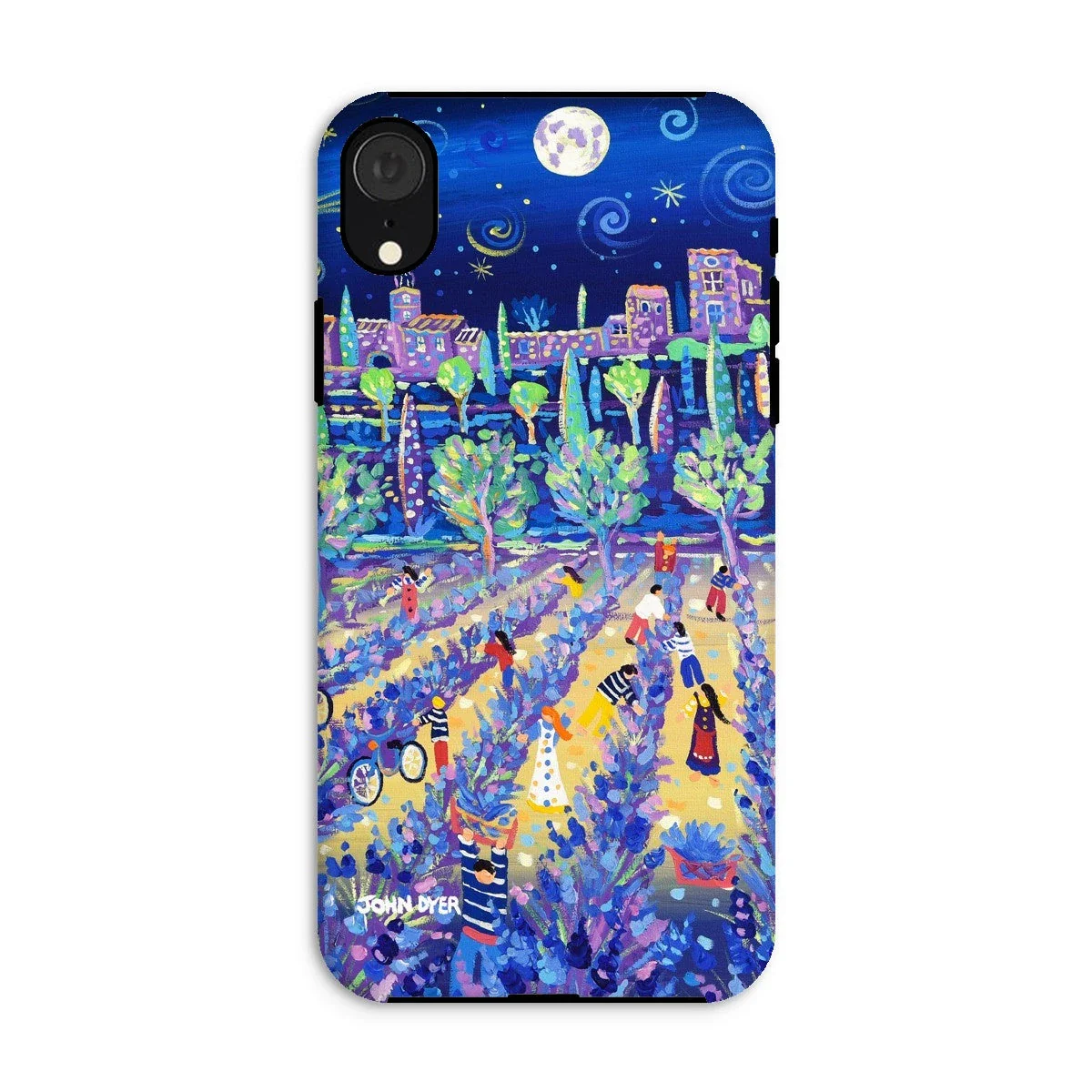 Tough Art Phone Case. Lavender Pickers, Provence, France. Artist John Dyer. Cornwall Art Gallery. - Image 21