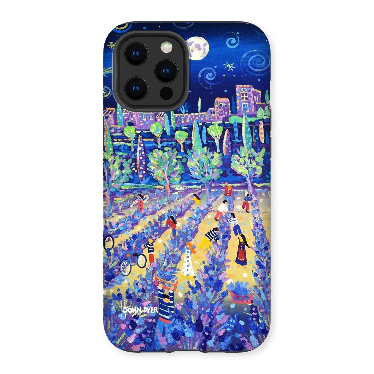 Tough Art Phone Case. Lavender Pickers, Provence, France. Artist John Dyer. Cornwall Art Gallery. - Image 4