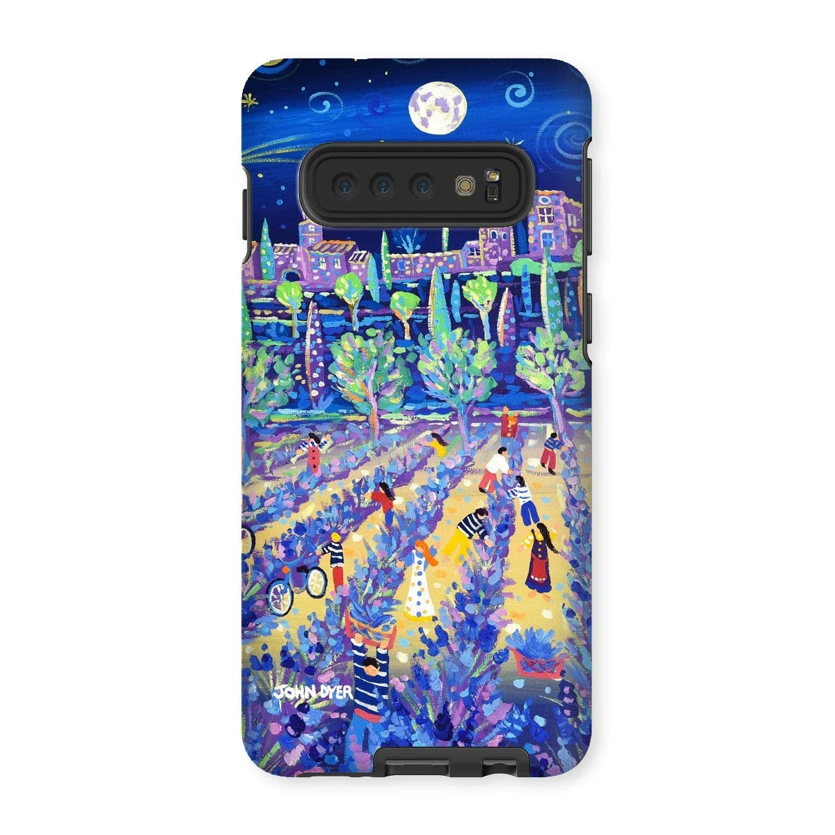 Tough Art Phone Case. Lavender Pickers, Provence, France. Artist John Dyer. Cornwall Art Gallery. - Image 7