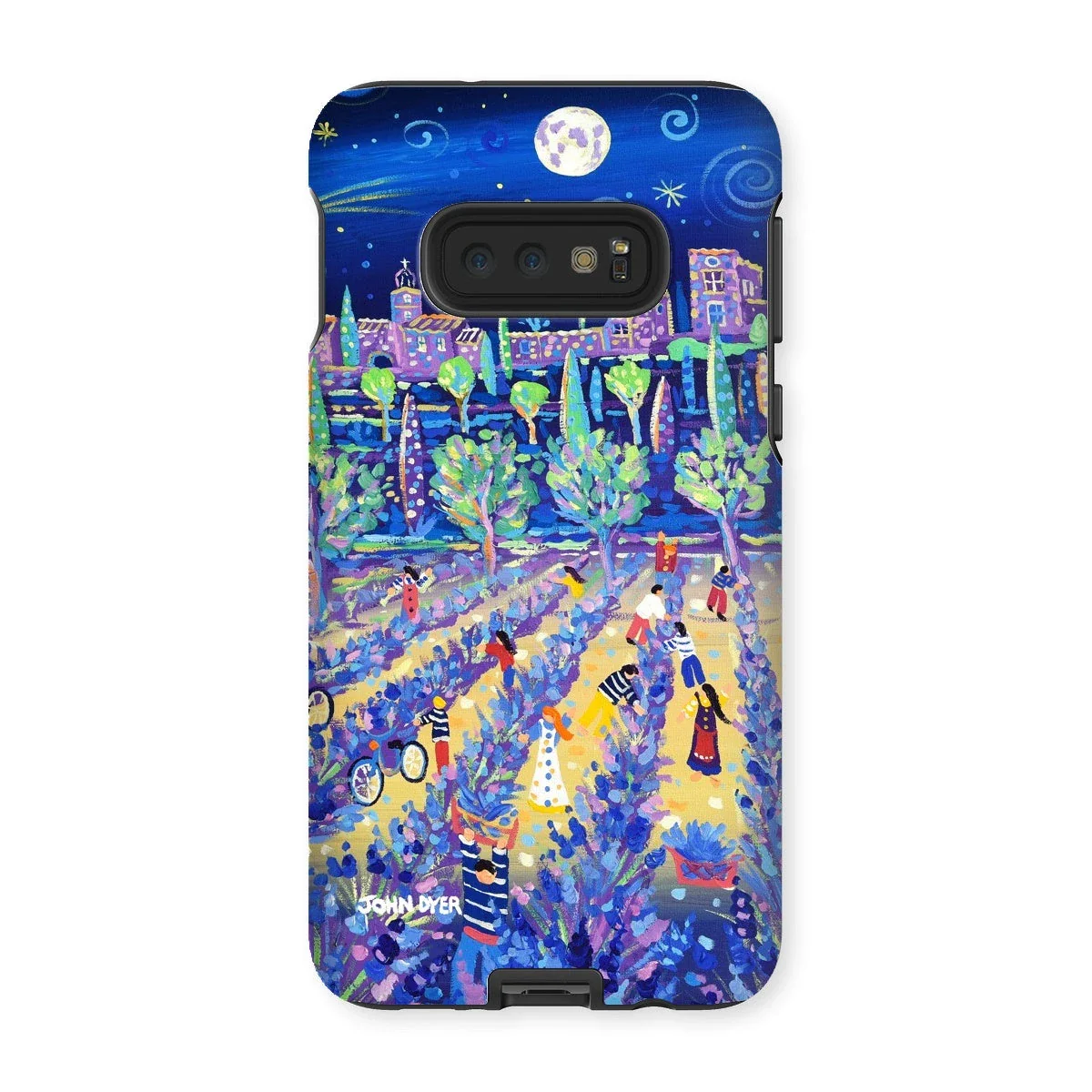 Tough Art Phone Case. Lavender Pickers, Provence, France. Artist John Dyer. Cornwall Art Gallery. - Image 8