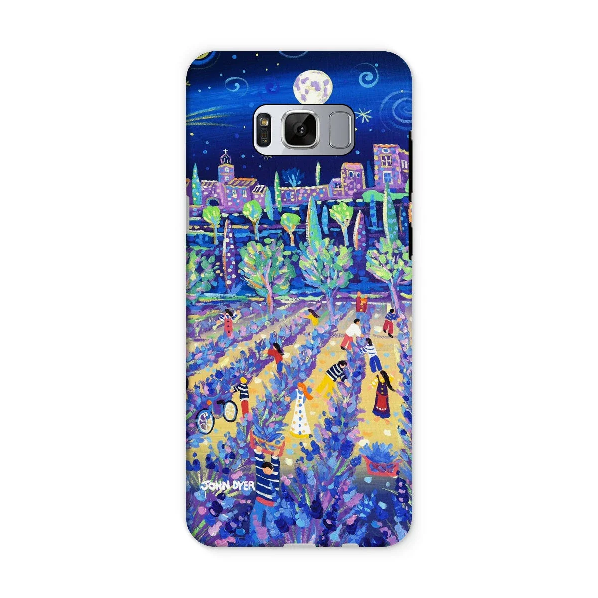 Tough Art Phone Case. Lavender Pickers, Provence, France. Artist John Dyer. Cornwall Art Gallery. - Image 9