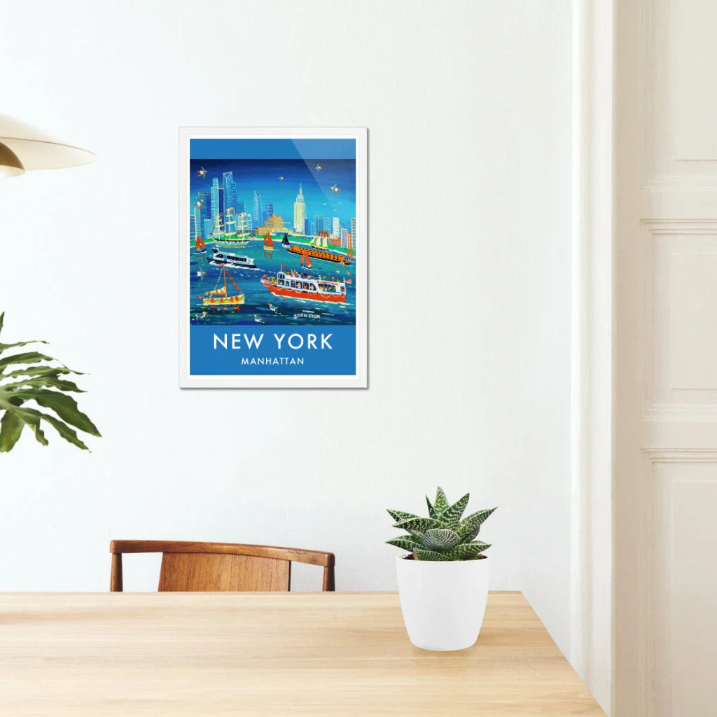 New York City Prints. Manhattan Ferry Boats. Art Posters of New York by John Dyer. Wall Art Gallery NY - Image 5