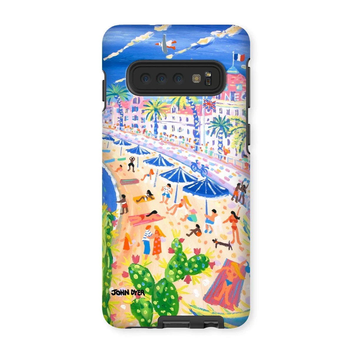 Tough Art iPhone Case. Nice Beach, Promenade des Anglais, France. Artist John Dyer. French Art Gallery - Image 11