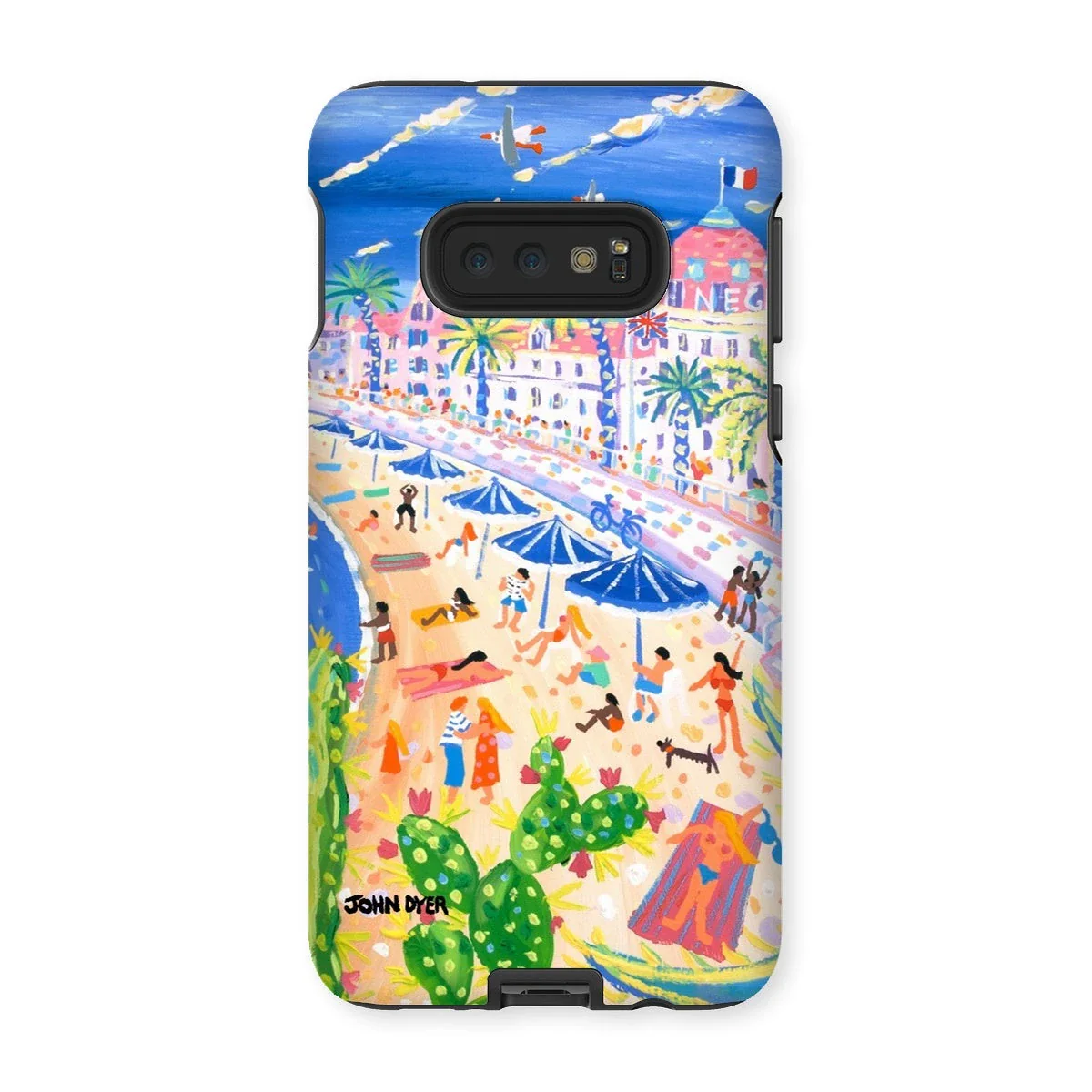 Tough Art iPhone Case. Nice Beach, Promenade des Anglais, France. Artist John Dyer. French Art Gallery - Image 12