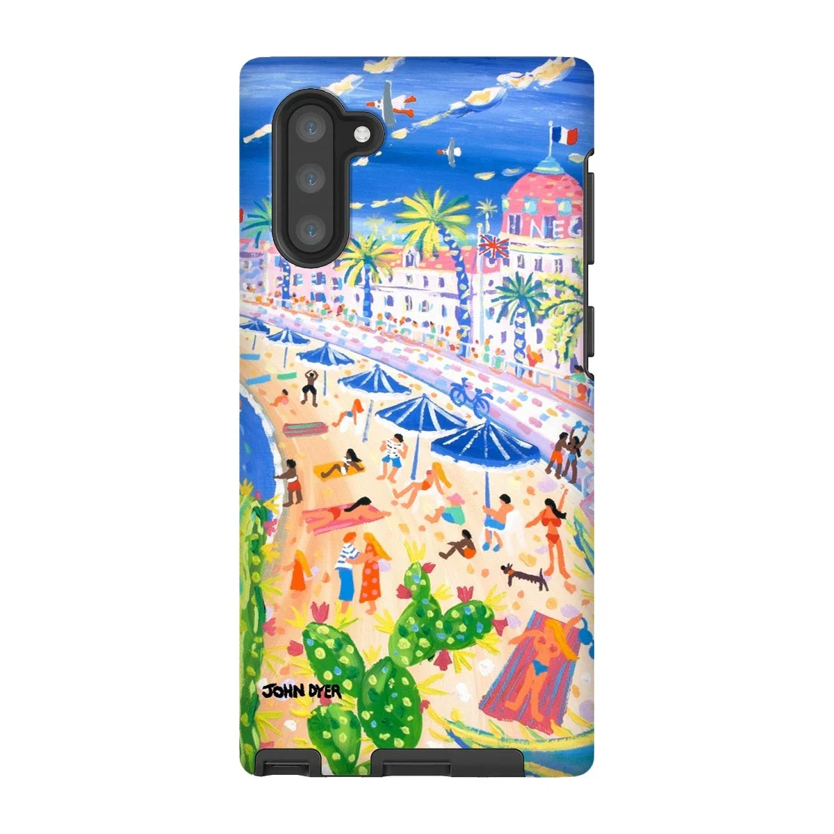 Tough Art iPhone Case. Nice Beach, Promenade des Anglais, France. Artist John Dyer. French Art Gallery - Image 9