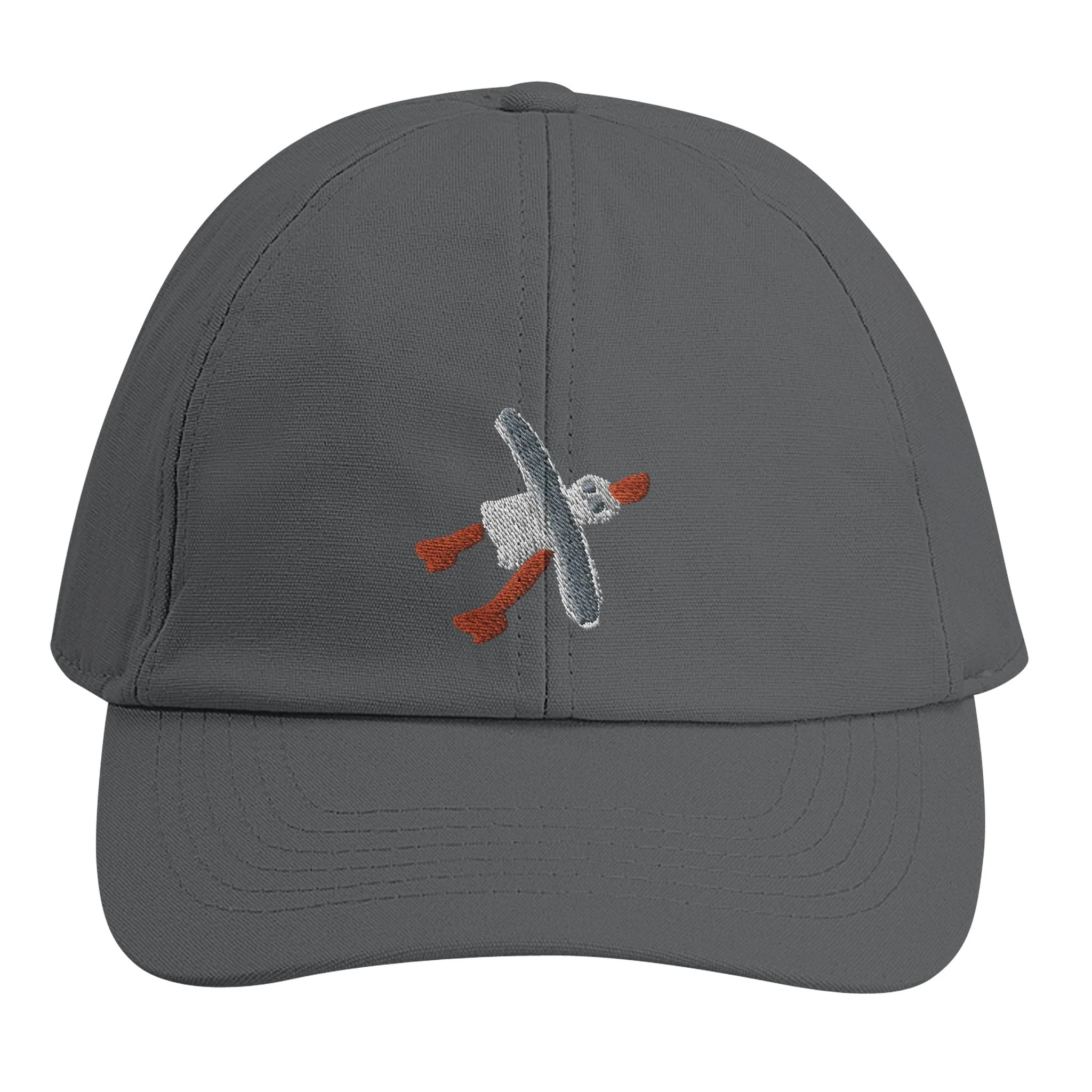 Organic 6-panel Cap with John Dyer Embroidered Cornish Seagull