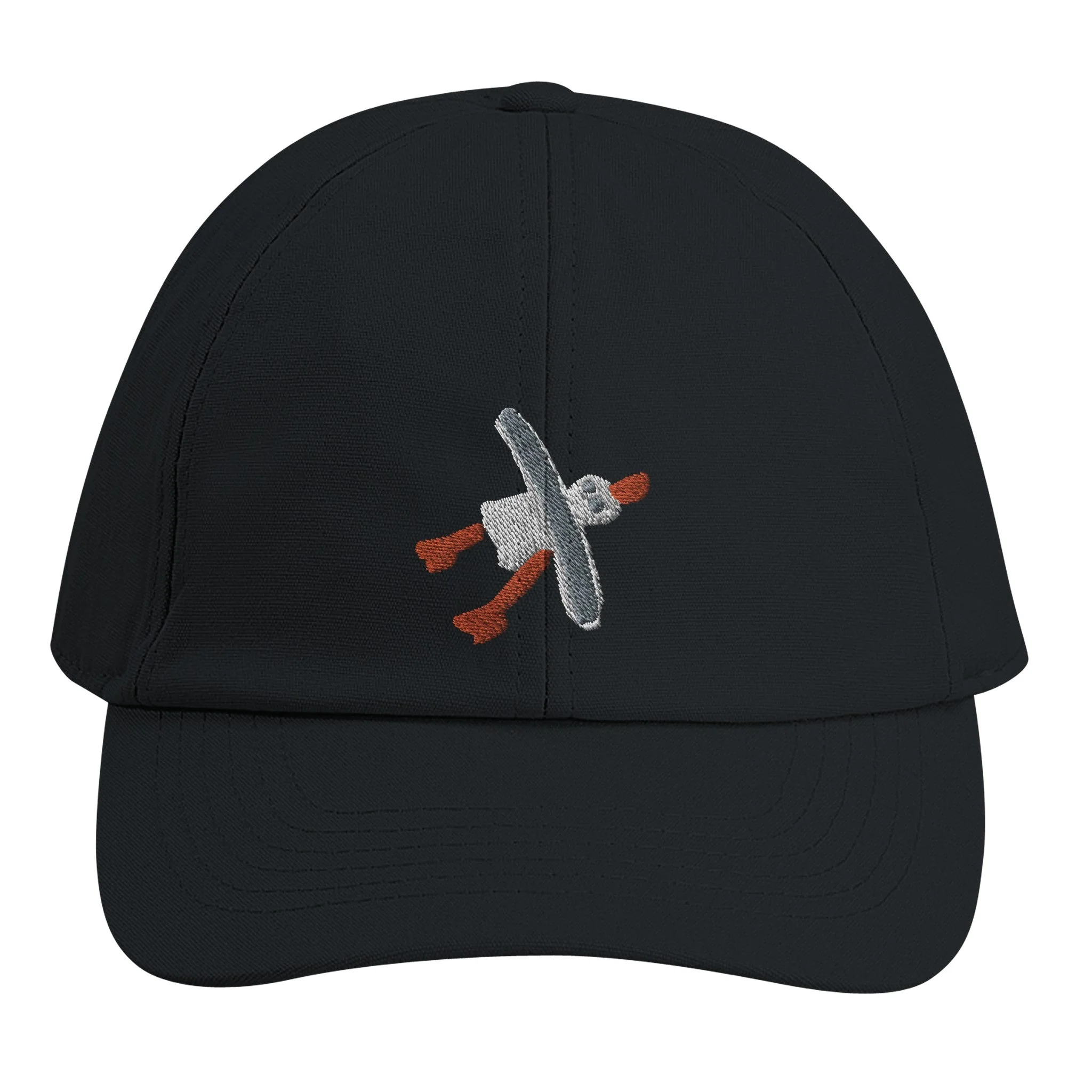 Organic 6-panel Cap with John Dyer Embroidered Cornish Seagull - Image 4