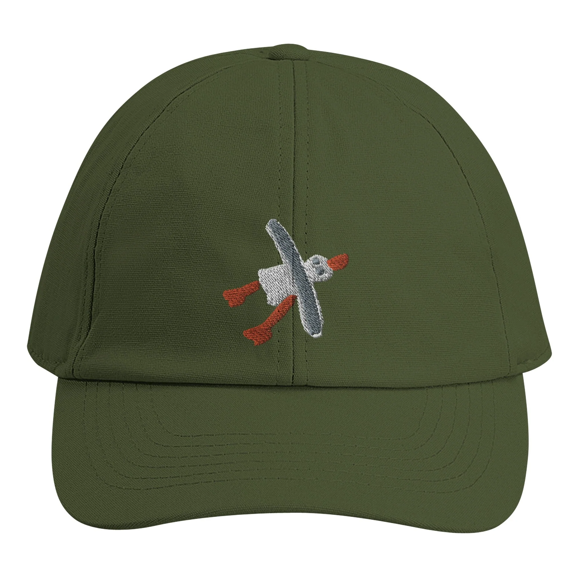 Organic 6-panel Cap with John Dyer Embroidered Cornish Seagull - Image 5