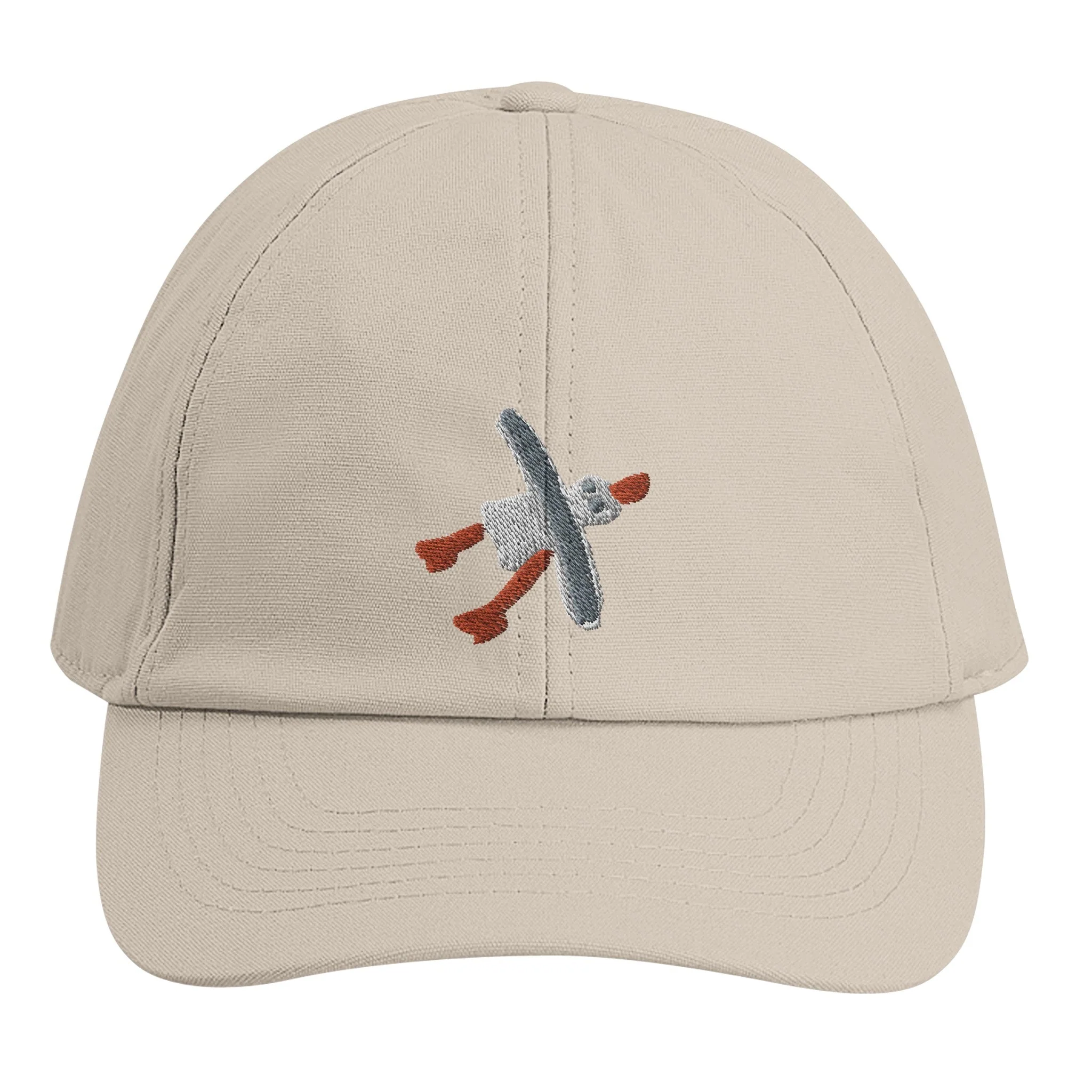 Organic 6-panel Cap with John Dyer Embroidered Cornish Seagull - Image 6