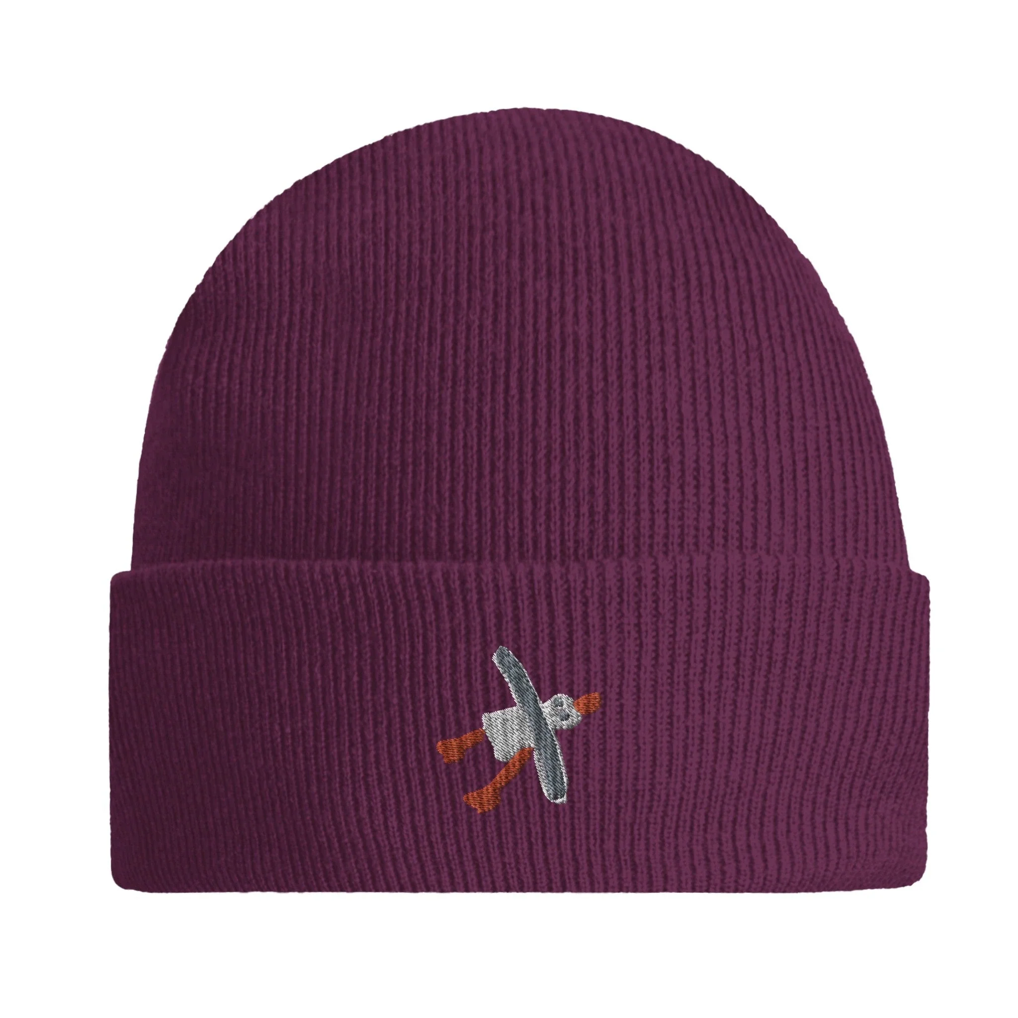 Original Beechfield Cuffed Beanie with John Dyer Embroidered Cornish Seagull - Image 3