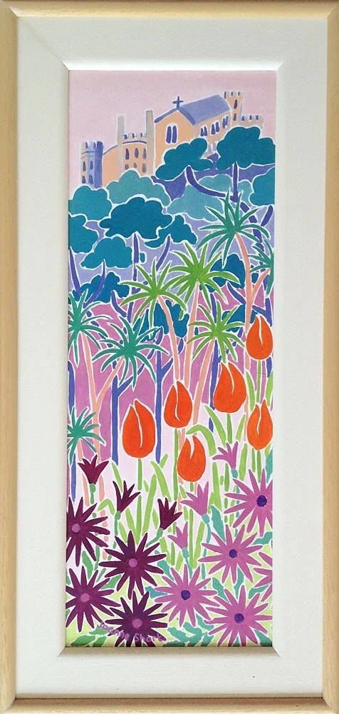Original Painting by Joanne Short. A Gardener's Garden, St Michael's Mount, Cornwall. - Image 2