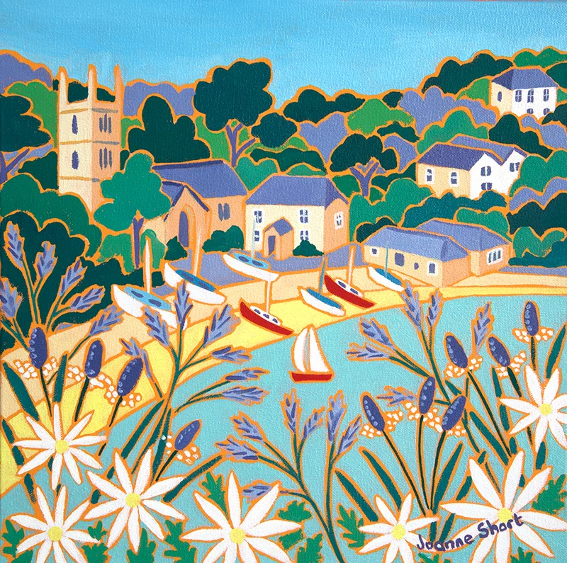 Original Painting by Joanne Short. High Tide, St Anthony-in-Meneage