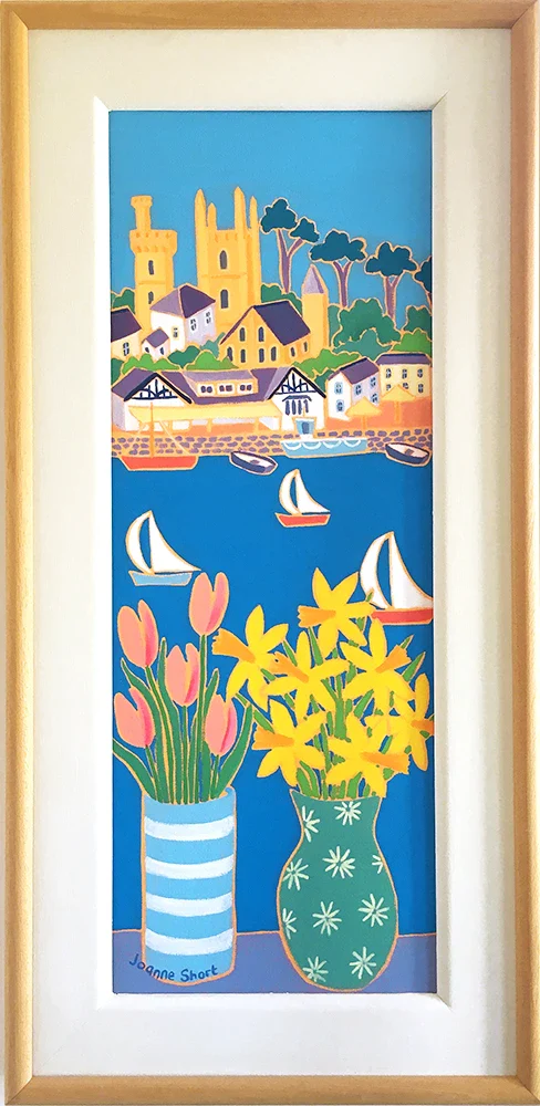 Original painting by Joanne Short. Sailing Past Fowey. - Image 2